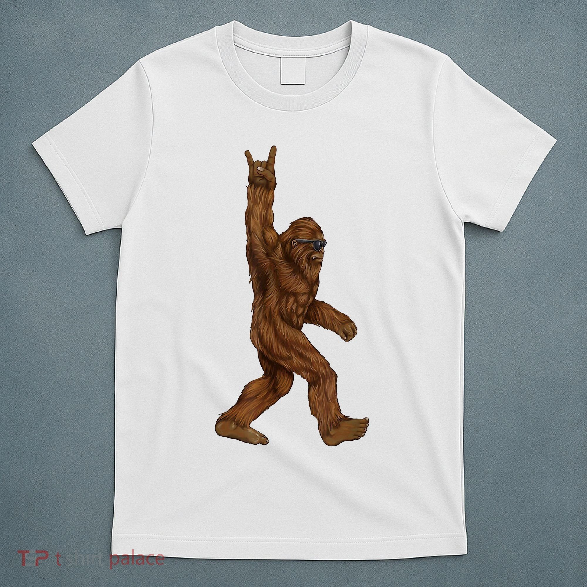 Bigfoot Rock On T-Shirt