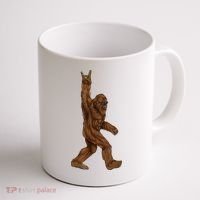 Bigfoot Rock On Coffee Mug thumb 1
