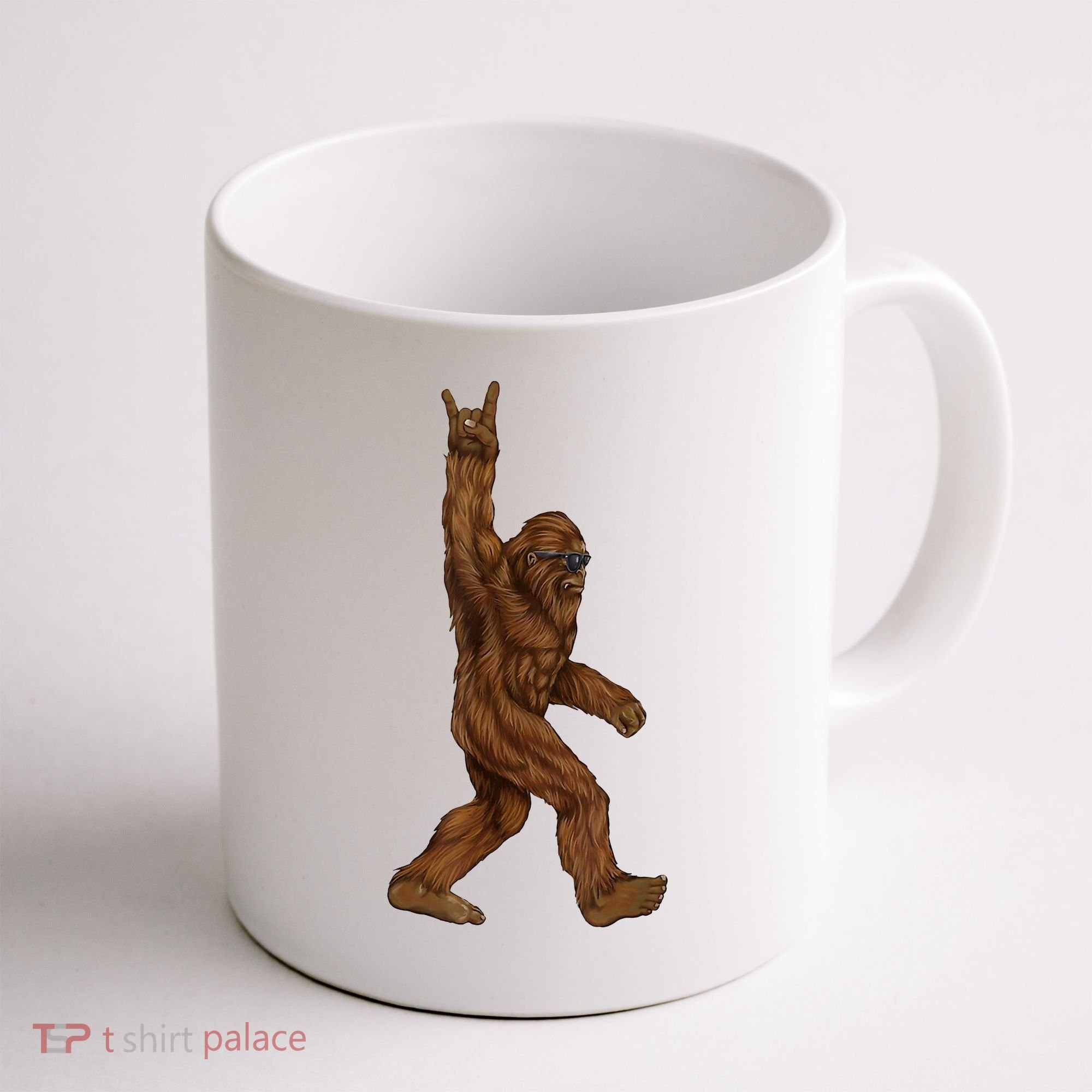 Bigfoot Rock On Coffee Mug