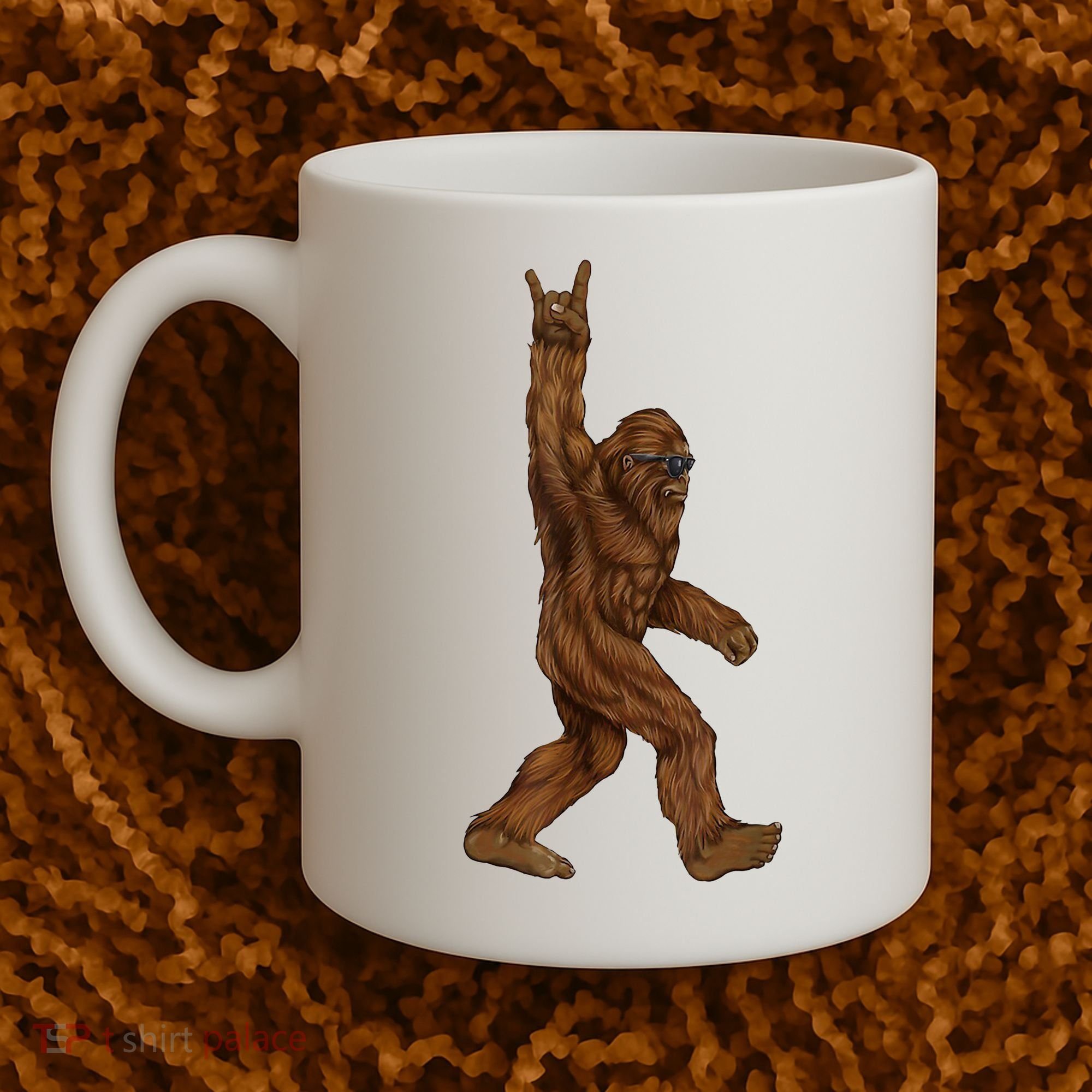 Bigfoot Rock On Coffee Mug