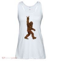 Bigfoot Rock On Ladies Essential Flowy Tank thumb 0