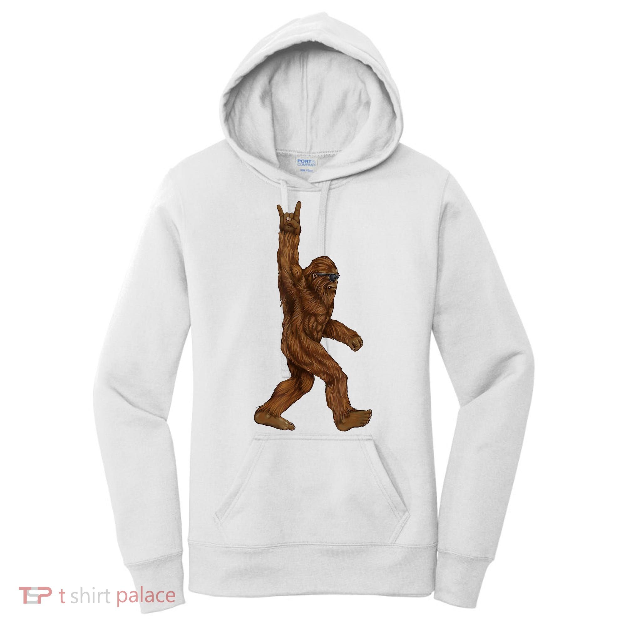 Bigfoot Rock On Women's Hoodie
