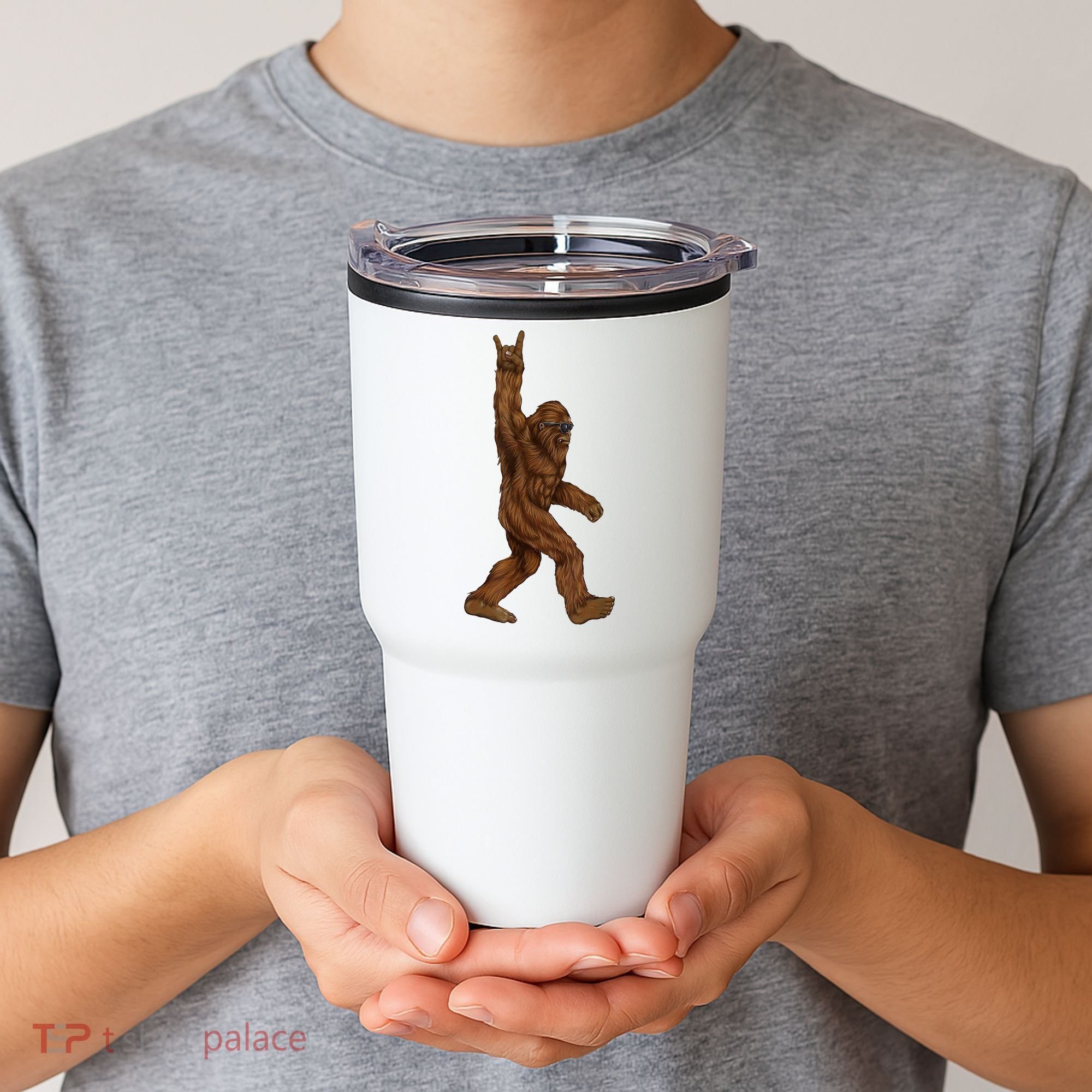 Bigfoot Rock On Tumbler