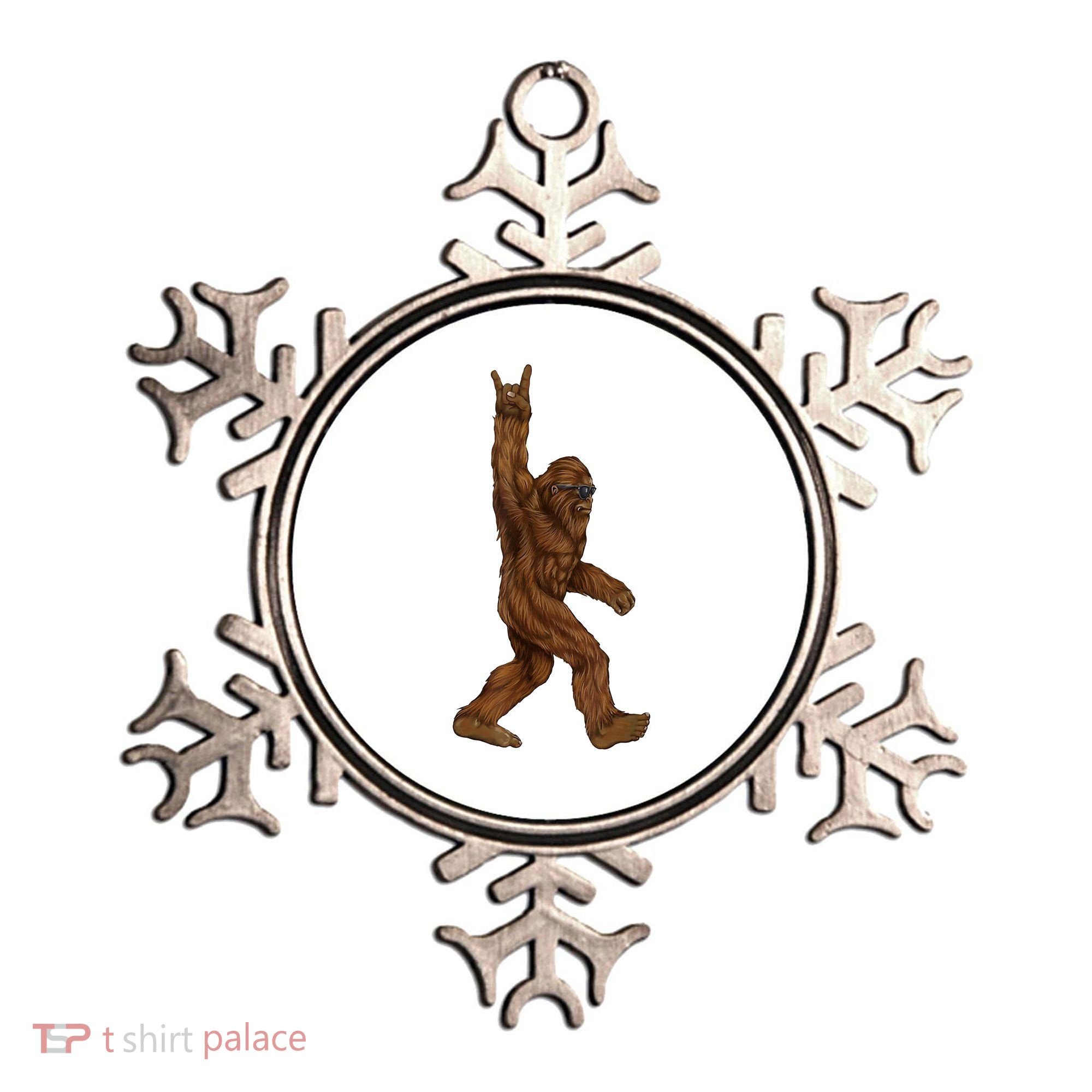 Bigfoot Rock On Ornament