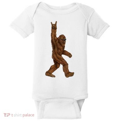 Bigfoot Rock On Baby Bodysuit