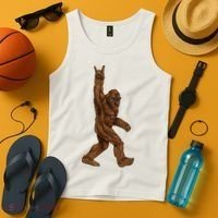 Bigfoot Rock On Tank Top thumb 4