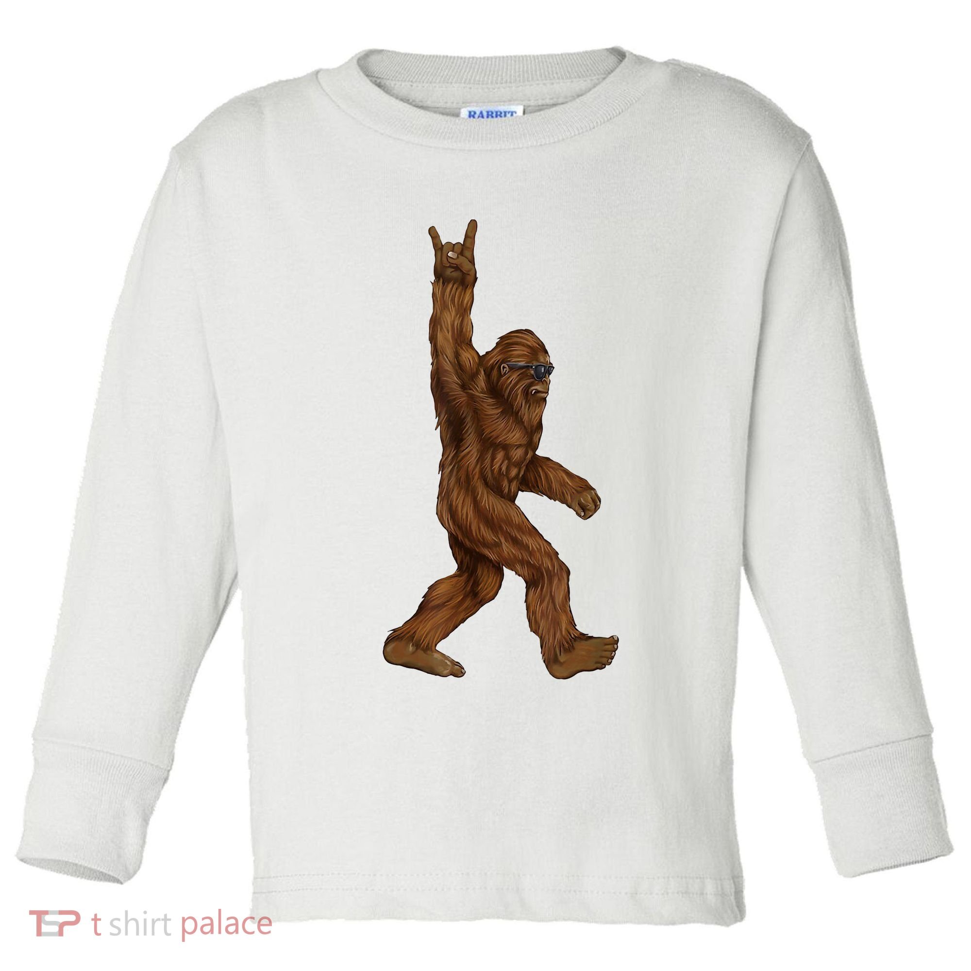 Bigfoot Rock On Toddler Long Sleeve Shirt
