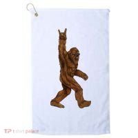 Bigfoot Rock On Golf Towel thumb 0