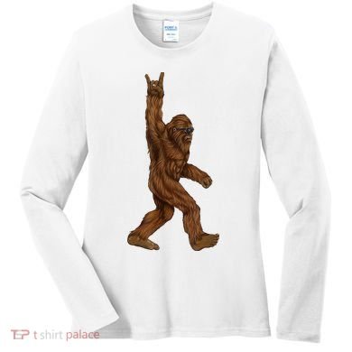 Bigfoot Rock On Women's Long Sleeve Shirt