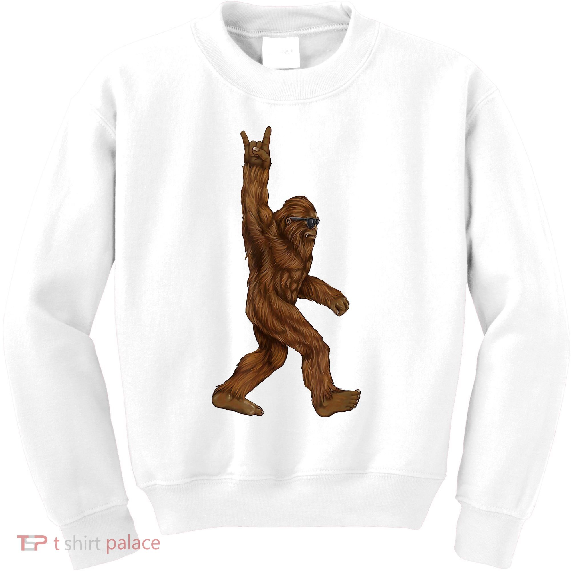 Bigfoot Rock On Kids Sweatshirt