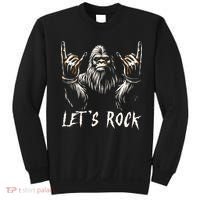 Bigfoot Rock On Funny Sasquatch Rock and Roll Let's Rock Sweatshirt thumb 0