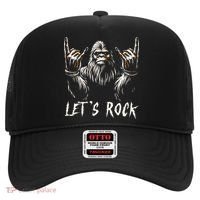 Bigfoot Rock On Funny Sasquatch Rock and Roll Let's Rock Hat thumb 0