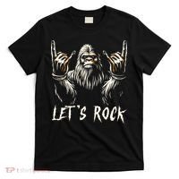 Bigfoot Rock On Funny Sasquatch Rock And Roll LetS Rock T-Shirt thumb 0