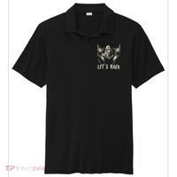 Bigfoot Rock On Funny Sasquatch Rock And Roll LetS Rock Sport-Tek Posi-UV Pro Polo thumb 0