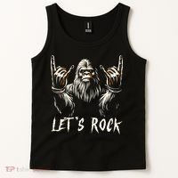 Bigfoot Rock On Funny Sasquatch Rock And Roll LetS Rock Tank Top thumb 2