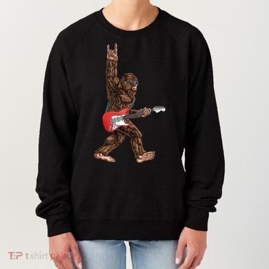 Bigfoot Rock On Guitar Women's Sweatshirt
