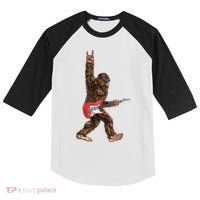 Bigfoot Rock On Guitar Kids Colorblock Raglan Jersey thumb 0