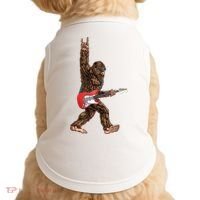 Bigfoot Rock On Guitar Doggie Tank thumb 0