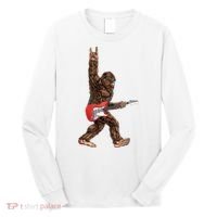 Bigfoot Rock On Guitar Long Sleeve Shirt thumb 0