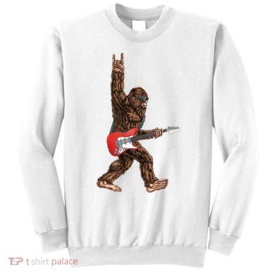 Bigfoot Rock On Guitar Sweatshirt