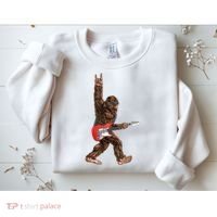 Bigfoot Rock On Guitar Sweatshirt thumb 2