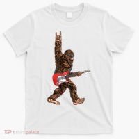 Bigfoot Rock On Guitar T-Shirt thumb 0