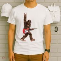 Bigfoot Rock On Guitar T-Shirt thumb 6