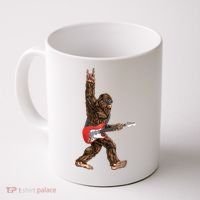 Bigfoot Rock On Guitar Coffee Mug thumb 0