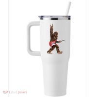 Bigfoot Rock On Guitar 40oz Vacuum Insulated Stainless Steel Travel Tumbler thumb 2