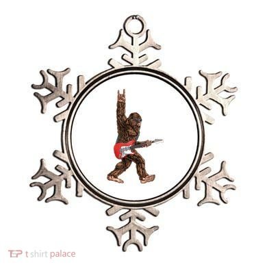 Bigfoot Rock On Guitar Ornament