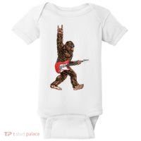Bigfoot Rock On Guitar Baby Bodysuit thumb 0