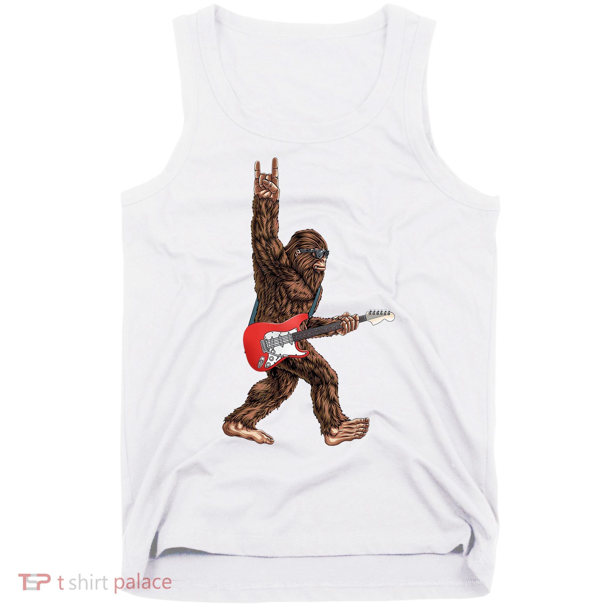 Bigfoot Rock On Guitar Tank Top