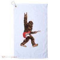 Bigfoot Rock On Guitar Golf Towel thumb 0