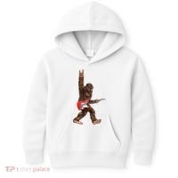Bigfoot Rock On Guitar Kids Hoodie thumb 0