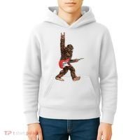 Bigfoot Rock On Guitar Kids Hoodie thumb 4