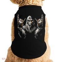 Bigfoot Rock On Sasquatch Rock And Roll Funny Rocker Doggie Tank thumb 0