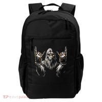 Bigfoot Rock On Sasquatch Rock And Roll Funny Rocker Backpack thumb 0