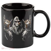 Bigfoot Rock On Sasquatch Rock And Roll Funny Rocker 11oz C Handle Ceramic Mug thumb 0