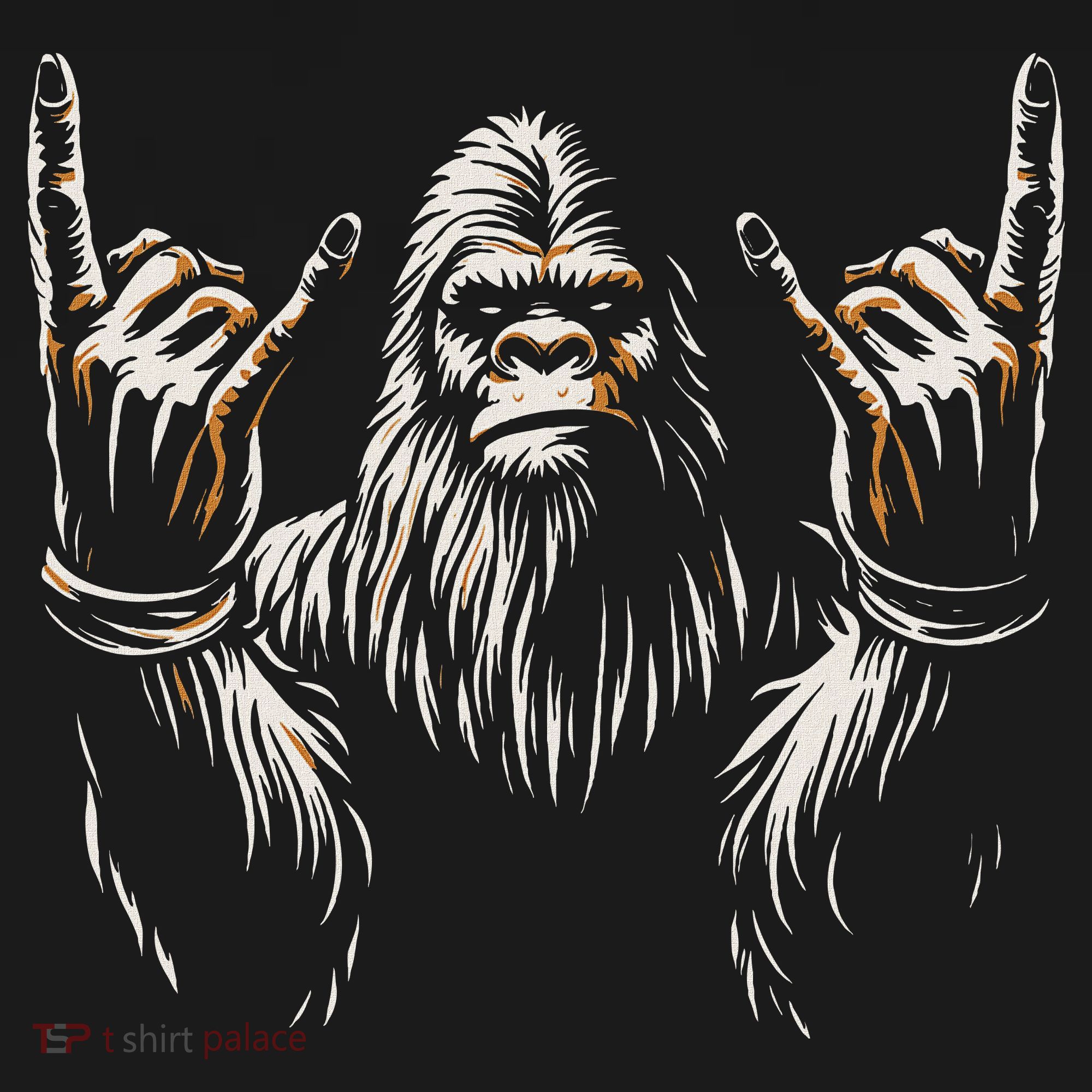 Bigfoot Rock On Sasquatch Rock And Roll Funny Rocker Women's Hoodie