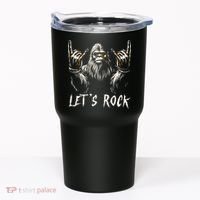 Bigfoot Rock On Funny Sasquatch Rock And Roll LetS Rock Tumbler thumb 0