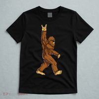 Bigfoot Rock On Sasquatch Rock And Roll Funny T-Shirt thumb 5