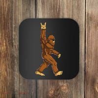 Bigfoot Rock On Sasquatch Rock And Roll Funny Coaster thumb 0