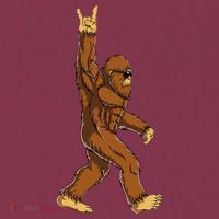 Bigfoot Rock On Sasquatch Rock And Roll Funny 16oz Travel Tumbler thumb 2