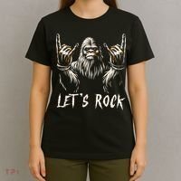 Bigfoot Rock On Funny Sasquatch Rock And Roll LetS Rock T-Shirt thumb 4