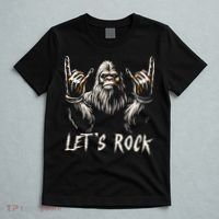 Bigfoot Rock On Funny Sasquatch Rock And Roll LetS Rock T-Shirt thumb 5