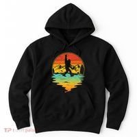 Bigfoot Rock On Sasquatch Rock And Roll Funny Graphic Hoodie thumb 0