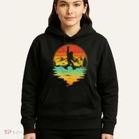 Bigfoot Rock On Sasquatch Rock And Roll Funny Graphic Hoodie thumb 5