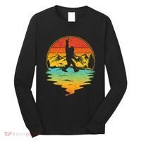 Bigfoot Rock On Sasquatch Rock And Roll Funny Graphic Long Sleeve Shirt thumb 0