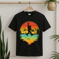 Bigfoot Rock On Sasquatch Rock And Roll Funny Graphic T-Shirt thumb 2