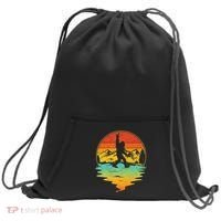 Bigfoot Rock On Sasquatch Rock And Roll Funny Graphic Sweatshirt Cinch Pack Bag thumb 0